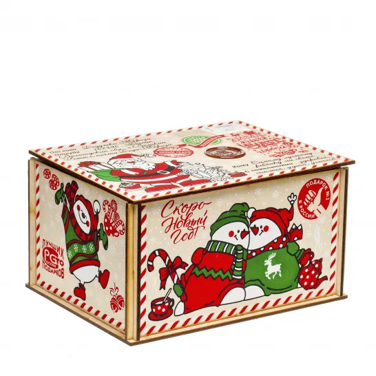 Сладкий новогодний подарок Посылка от Деда Мороза Евро 800 грамм стандарт